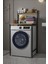 Ludlow Sepetli Metal Çamaşır Makinesi Üstü Düzenleyici Banyo Rafı Banyo Organizer LU08-SM 1