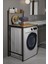 Ludlow Sepetli Metal Çamaşır Makinesi Üstü Düzenleyici Banyo Rafı Banyo Organizer LU08-SM 4