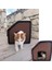 Dış Mekan Yağmura ve Soğuğa Dayanıklı Eva Kedi Evi Yuvası Bej 5