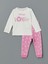 Lcw Baby Bisiklet Yaka Baskılı Kız Bebek Pijama Takımı 1