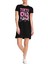 Tokyo 99 Siyah Kısa Kollu Penye T-Shirt Elbise 1
