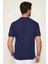Erkek Slim Fit Dar Kesim Pamuklu Yumuşak Dokulu Serin Tutan Kumaş Düz Pike Lacivert Polo Yaka Tişört 5