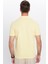 Erkek Slim Fit Dar Kesim Pamuklu Yumuşak Doku Nefes Alan Kumaş Kıvrılmaz Yaka Sarı Polo Yaka Tişört 5