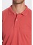 Erkek Slim Fit Dar Kesim Pamuklu Yumuşak Dokulu Serin Tutan Kumaş Düz Kiremit Renk Polo Yaka T-Shirt 3