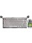 Mercury K1 Pro+M1 Pro Kablosuz Rgb Işıklı Mekanik Q Gaming Klavye ve Optik Mouse Seti, Gri 1