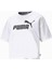 Kadın Cropped Logo Tee Beyaz Kısa Kol T-Shirt - 68497202 4