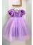Rapunzel Kız Çocuk Kostüm Kadife Kollu Lila Hotcouture 1