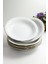 Porselen Çukur Yemek Tabak 6'lı Altın Yaldızlı 19 cm 1