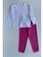 Çiçek Desen Kız Çocuk Pijama Takımı 1