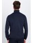 Erkek Slim Fit Dar Kesim Yumuşak Dokulu Tüylenmeyen Lacivert Tam Balıkçı Yaka Triko Kazak 5