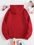 Unisex Kırmızı Kapüşonlu Kanguru Cepli Sweatshirt 2