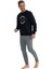 Erkek Uzun Kollu Yuvarlak Yaka Eşofman Pijama Takımı S25818 2