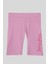 4-14 Yaş Benetton Baskı Detay Kız Çocuk Kısa Tayt Pembe 1