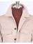 Italyan Stil Slim Fit Spor Tek Ceket Erkek Vizon T13476 2