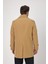 Madrid Erkek Camel Kruvaze Yaka Slim Fit Pamuk Karışımlı Trençkot 4
