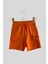 4-14 Yaş Benetton Kargo Cepli Erkek Çocuk Şort Turuncu 1