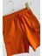 4-14 Yaş Benetton Kargo Cepli Erkek Çocuk Şort Turuncu 2