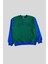 6-14 Yaş Benetton Yuvarlak Yaka Uzun Kol Erkek Çocuk Sweatshirt Yeşil 1