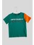 4-14 Yaş Benetton Punc Detay Erkek Çocuk Tshirt Yeşil 1