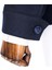Italyan Stil Slim Fit Mevsimlik Kaşe Erkek Mont Lacivert T13519 4