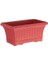Ova Balkon Saksısı Kırmızı Renk 3,5 Litre 1