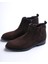 Italyan Stil Süet Kışlık Erkek Bot Ayakkabı Kahverengi T13319 3