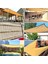Teras Kapatma Filesi – Yüzde 95 Lik – Krem – Şeritli Halkalı - 2 Metre x 3 Metre 1