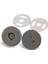 Dikmeli Çanta Mıknatısı Güçlü Çanta Çıt Çıt Mıknatıs Seti 18 mm Eskitme Siyah 100 set 1