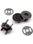 Dikmeli Çanta Mıknatısı Güçlü Çanta Çıt Çıt Mıknatıs Seti 18 mm Eskitme Siyah 100 set 2