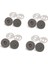 Dikmeli Çanta Mıknatısı Güçlü Çanta Çıt Çıt Mıknatıs Seti 18 mm Eskitme Siyah 100 set 5