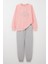 Kız Çocuk Eşofman Takım Moda Temalı Yazı Nakışlı 8-12 Yaş, Pembe 1