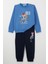 Erkek Çocuk Eşofman Takım Kaykaycı Sevimli Ayıcık Baskılı 1-4 Yaş, Saks Mavisi 1