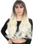 Kahküllü Uzun Dalgalı Fiber Sentetik Peruk - Küllü Açık Kahve / Platin Ombreli 1