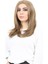 Kahkülsüz Fiber Sentetik Orta Boy Düz Peruk - Bebek Kumralı 1