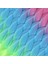 Afrika Örgülük Ombreli Sentetik Saç 100 Gr. - Pembe / Açık Mavi / Neon Sarı 2