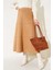 Fermuarlı Kadın Süet Etek Parça Detaylı 2