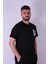 Quit Talking Baskı Siyah Erkek T-Shirt 2