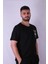 Yakamoz Baskılı Siyah Erkek T-Shirt Tr-10 2