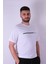 Never Mind Baskı Beyaz Erkek T-Shirt 2