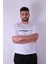 Never Mind Baskı Beyaz Erkek T-Shirt 3