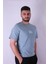 Be Mindfull Baskı Mavi Erkek T-Shirt 3