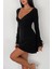 Gizemli Allure V Yaka Mini Elbise 1