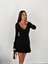 Gizemli Allure V Yaka Mini Elbise 4