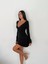 Gizemli Allure V Yaka Mini Elbise 5