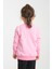 Kız Çocuk Oversize Bisiklet Yaka Basic Sweatshirt 3