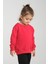 Kız Çocuk Oversize Bisiklet Yaka Basic Sweatshirt 2