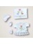 Kalpli Uçan Balon Nakışlı %100 Cotton Antibakteriyel 10LU Zıbın Takımı Hastane Çıkışı 2