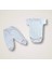 Kalpli Uçan Balon Nakışlı %100 Cotton Antibakteriyel 10LU Zıbın Takımı Hastane Çıkışı 4