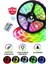 Şerit LED Rgb 5 Metre 16 Renk Kumandalı Adaptörlü 3 Çipli LED Hazır Set Tak Çalıştır Slikonlu 2