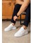 Tommy Erkek Deri Sneaker Ayakkabı Beyaz 3